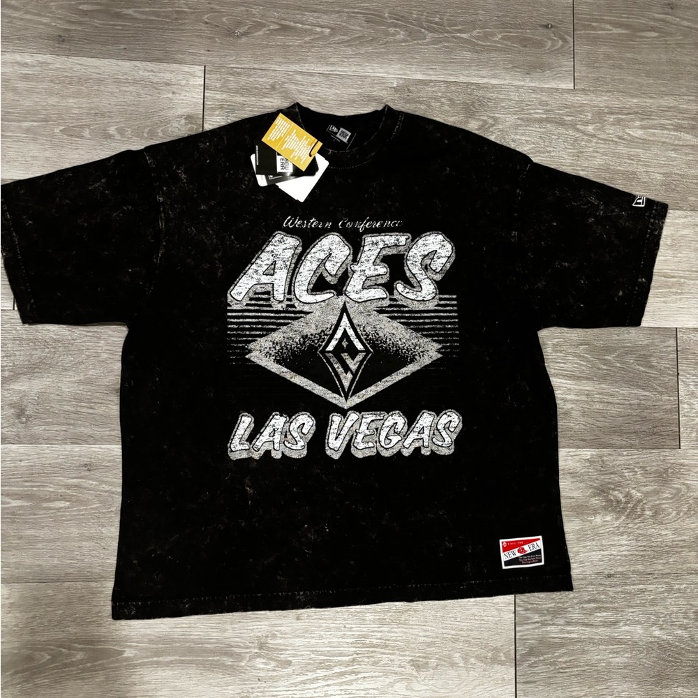 New Era Black and White Aces Tee